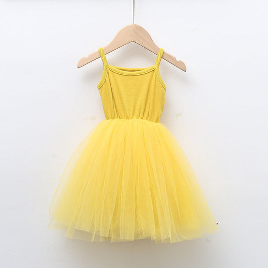 Yellow kids tutu dress 