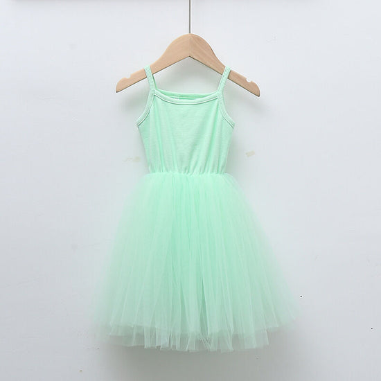 Light green kids tutu dress 