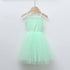 Light green kids tutu dress 