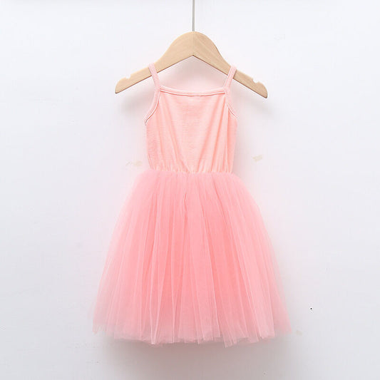 Bright pink kids tutu dress 