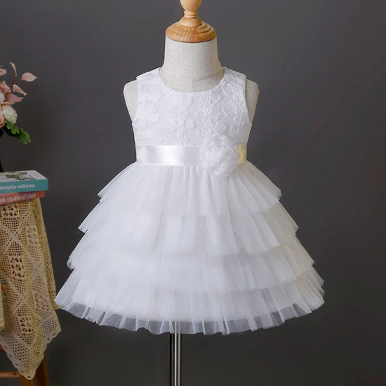 White baby dress, flower girl dress