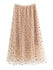 Skirt,Tulle Skirt, Beige Skirt, Skirt, Mesh Skirt, Polkadot Skirt, Polyester Skirt.