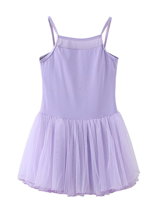 Spaghetti Strap Kids Dress, Summer Dress, Purple Kids Dress, Tulle Kids Dress, Tutu Kids Dress, Ballerina No Sleeve Purple Dress.