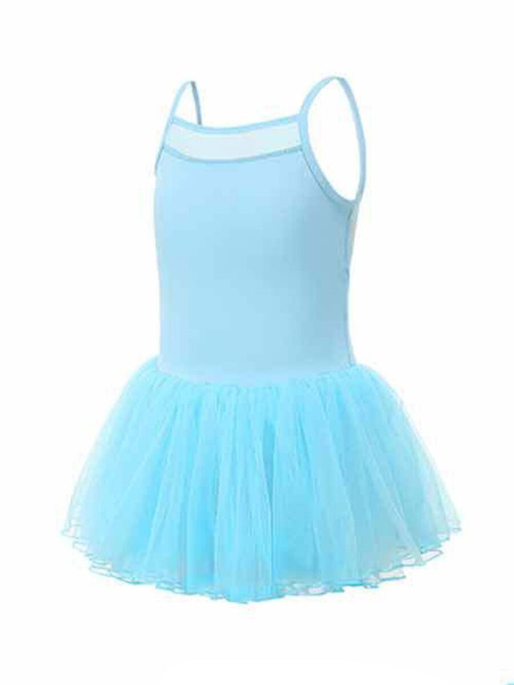 Spaghetti Strap Kids Dress, Summer Dress, Blue Kids Dress, Tulle Kids Dress, Tutu Kids Dress, Ballerina No Sleeve Blue Dress.