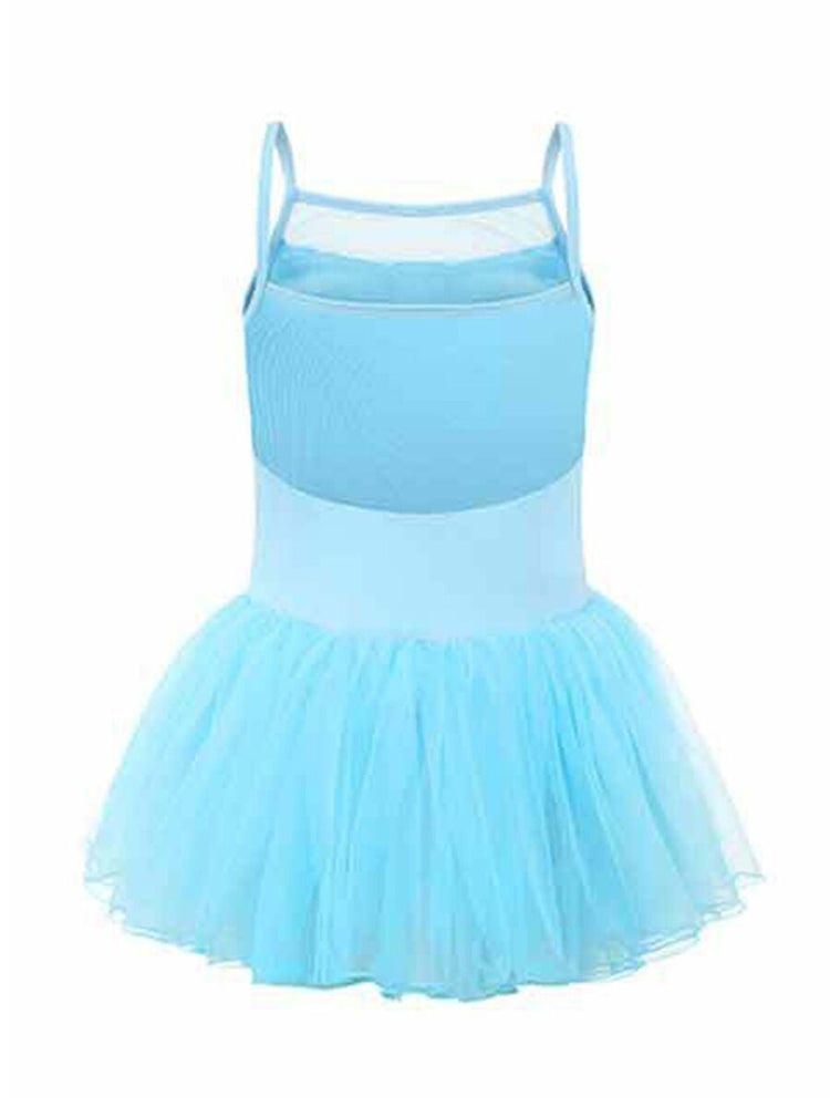 Spaghetti Strap Kids Dress, Summer Dress, Blue Kids Dress, Tulle Kids Dress, Tutu Kids Dress, Ballerina No Sleeve Blue Dress.