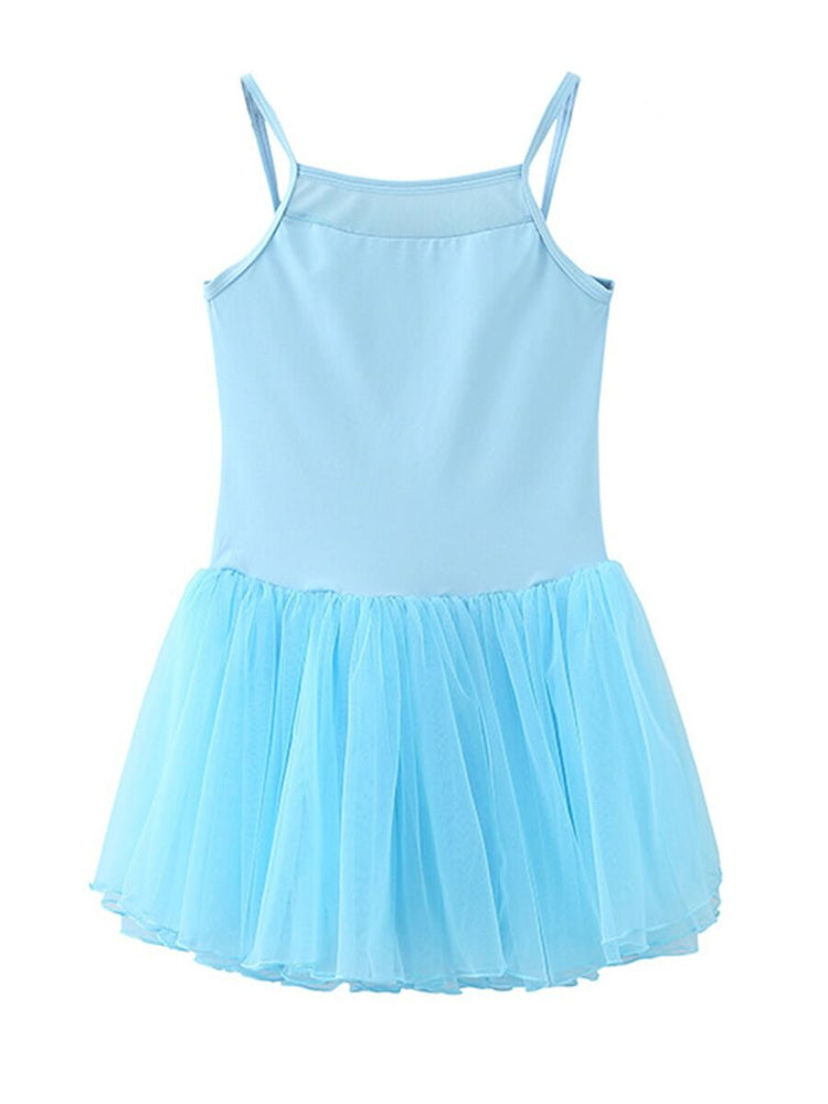 Spaghetti Strap Kids Dress, Summer Dress, Blue Kids Dress, Tulle Kids Dress, Tutu Kids Dress, Ballerina No Sleeve Blue Dress.