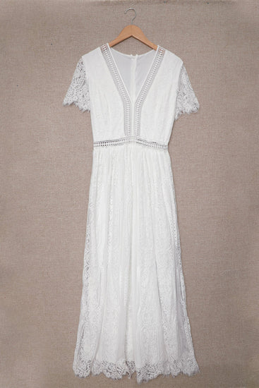 White maxi dress, wedding dress, spring dress, summer dress. 