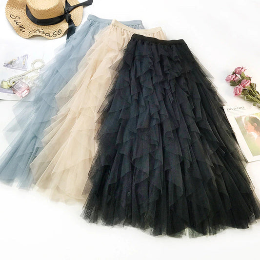 Tulle Skirt, Pink Skirt, Black Ruffle Skirt, Skirt, Ruffle Skirt, Mesh Skirt, Elastic Waist, Maxi Skirt, Date Night Outfit, Date Night Skirt, Long Skirt, Office Skirt, Beige Skirt, Ruffle Skirt.