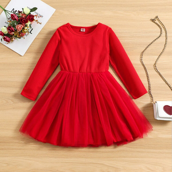 Kids Dress, Red Kids Dress, Kids Dress, Toddler Dress, Kids Dress, Special Occasion Kids Dress, Birthday Kids Dress, Tutu Kids Dress, Tulle Kids Dress, Kids Dress, Long Sleeve Kids Dress, Daycare Dress, School Dress, Winter Dress, Fall Dress, Valentines Kids Dress..