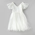 White Kids Tulle Dress, white Kids Dress, Sequence kids white dress 