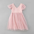 Pink Kids Tulle Dress, Pink Kids Dress, Sequence kids pink dress 