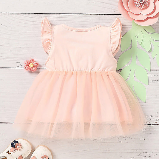 Pink Baby Dress, First Baby Birthday, Tutu baby dress.