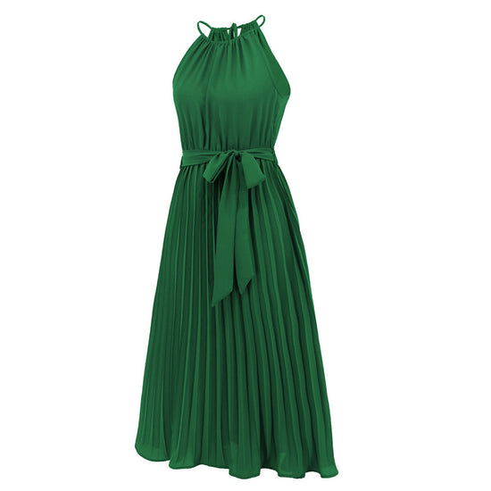 Sleeveless green dress, work dress, date night dress. 