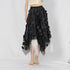 Tulle Skirt, Black Skirt, Skirt, Mesh Skirt, Zipper Skirt, High Fashion Skirt, Asymmetrical Skirt, 3D Skirt, Dot's Skirt, NY Outfit.